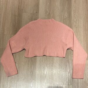 MARBLE Blush Ribbed Knit Top